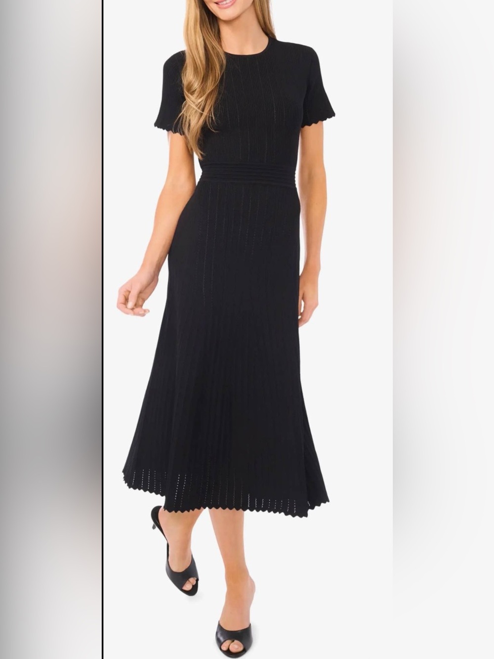 New Ted Baker Blue Knit Midi Dress size xlarge